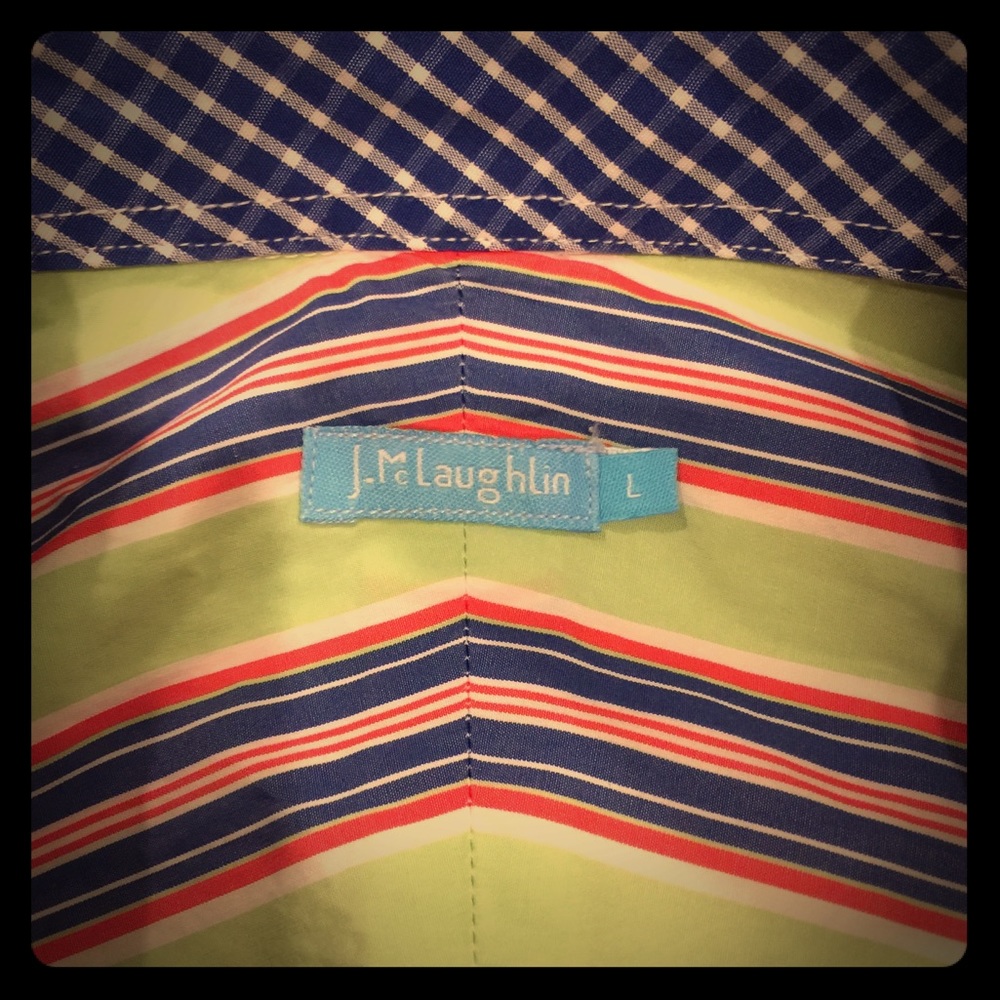 J. McLaughlin Dress Shirt, Size L